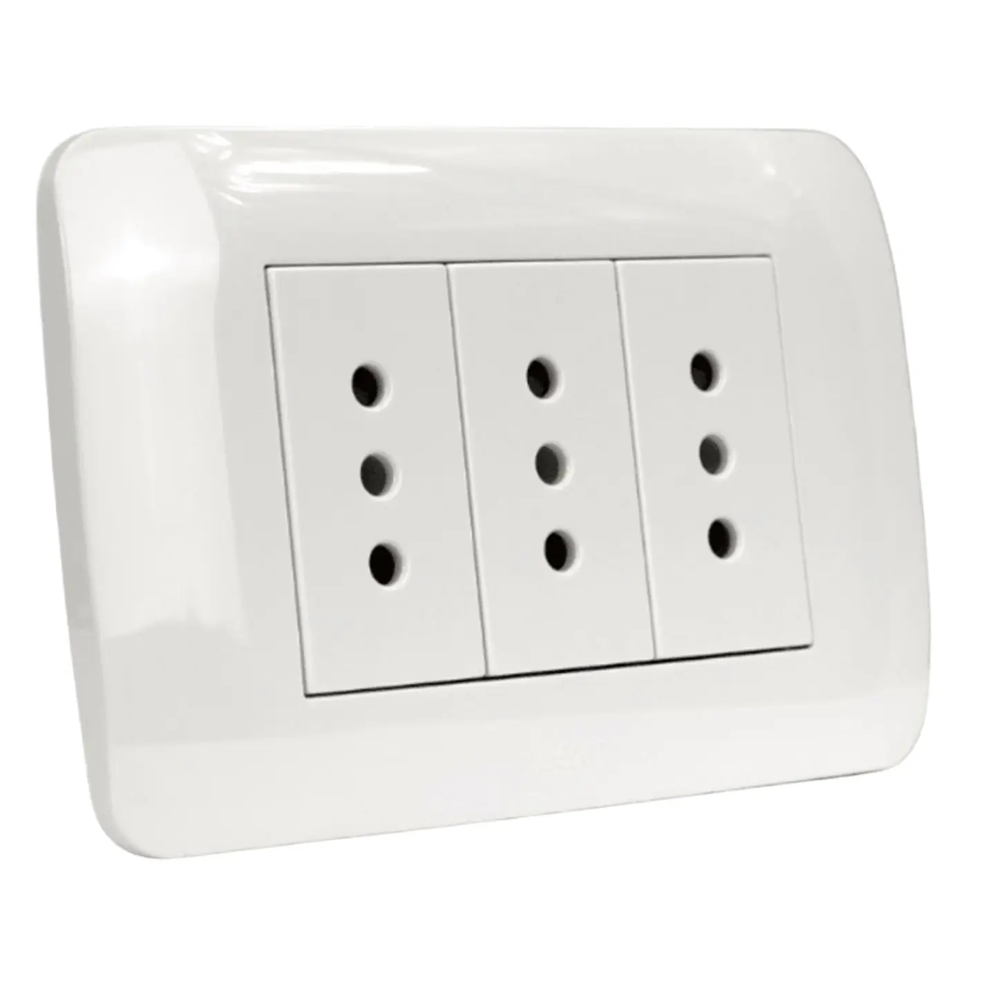 TOMA TRIPLE 10A 250V BLANCO LEXO 1