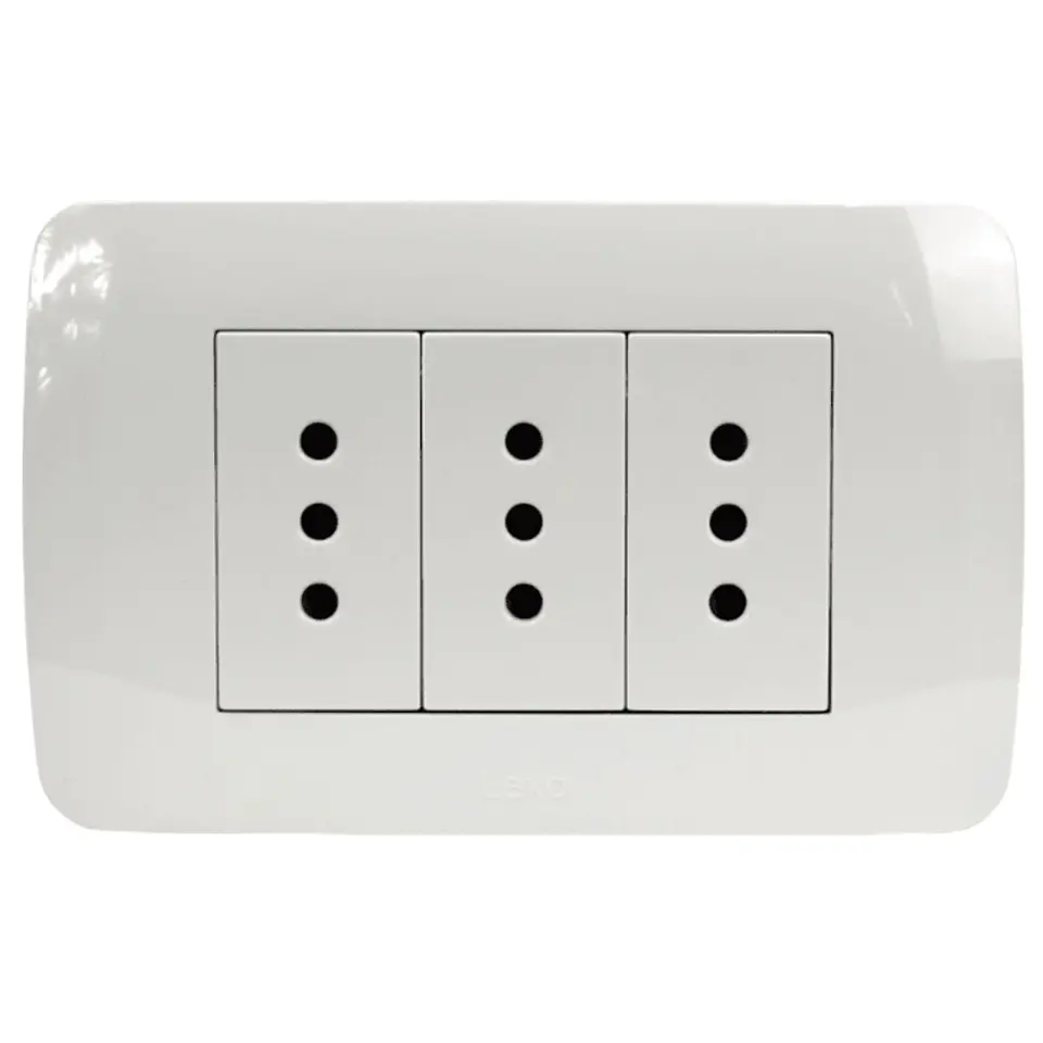 TOMA TRIPLE 10A 250V BLANCO LEXO 2