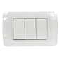 INTERRUPTOR 9/32 10A BLANCO LEXO - Miniatura 2