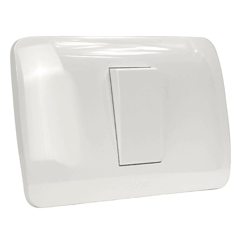 Interruptor 9/12 10A Blanco Lexo