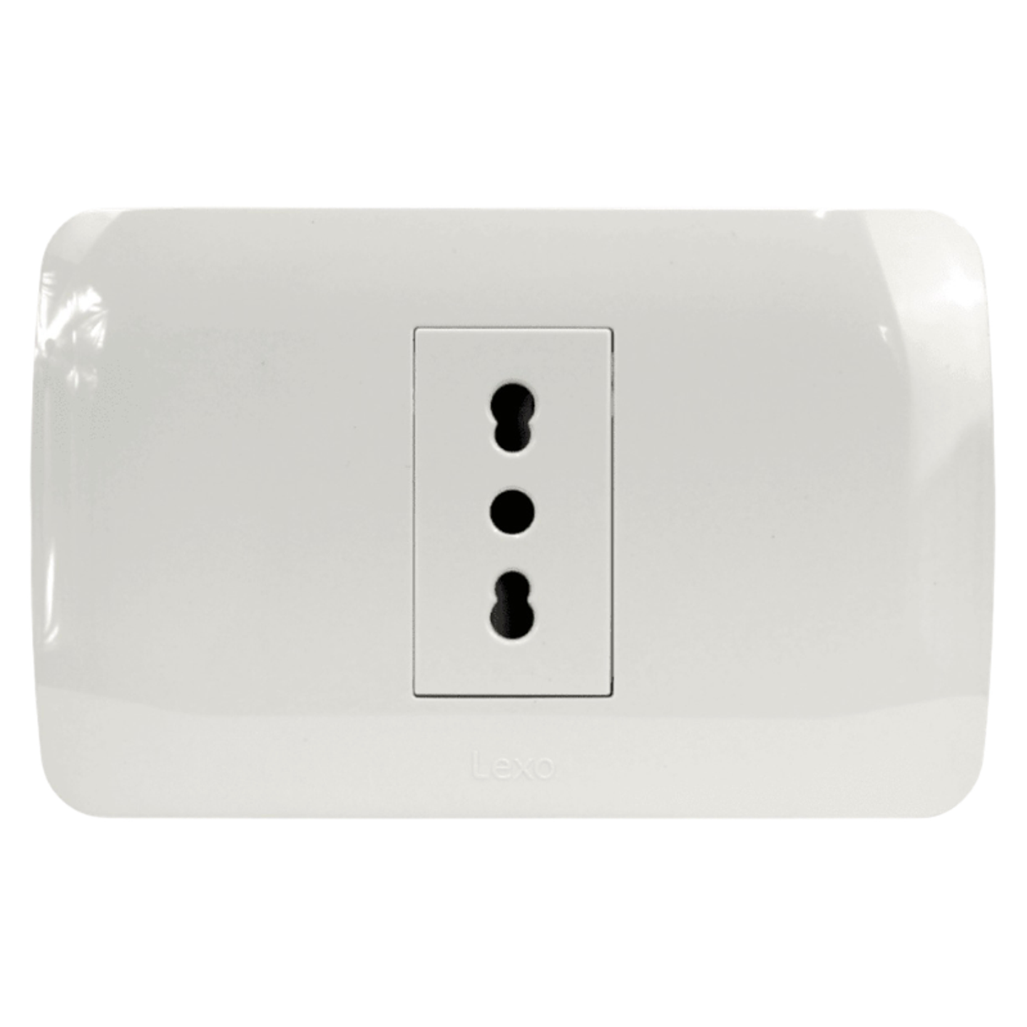 Toma Simple 10/16A 250v Blanco Lexo 2