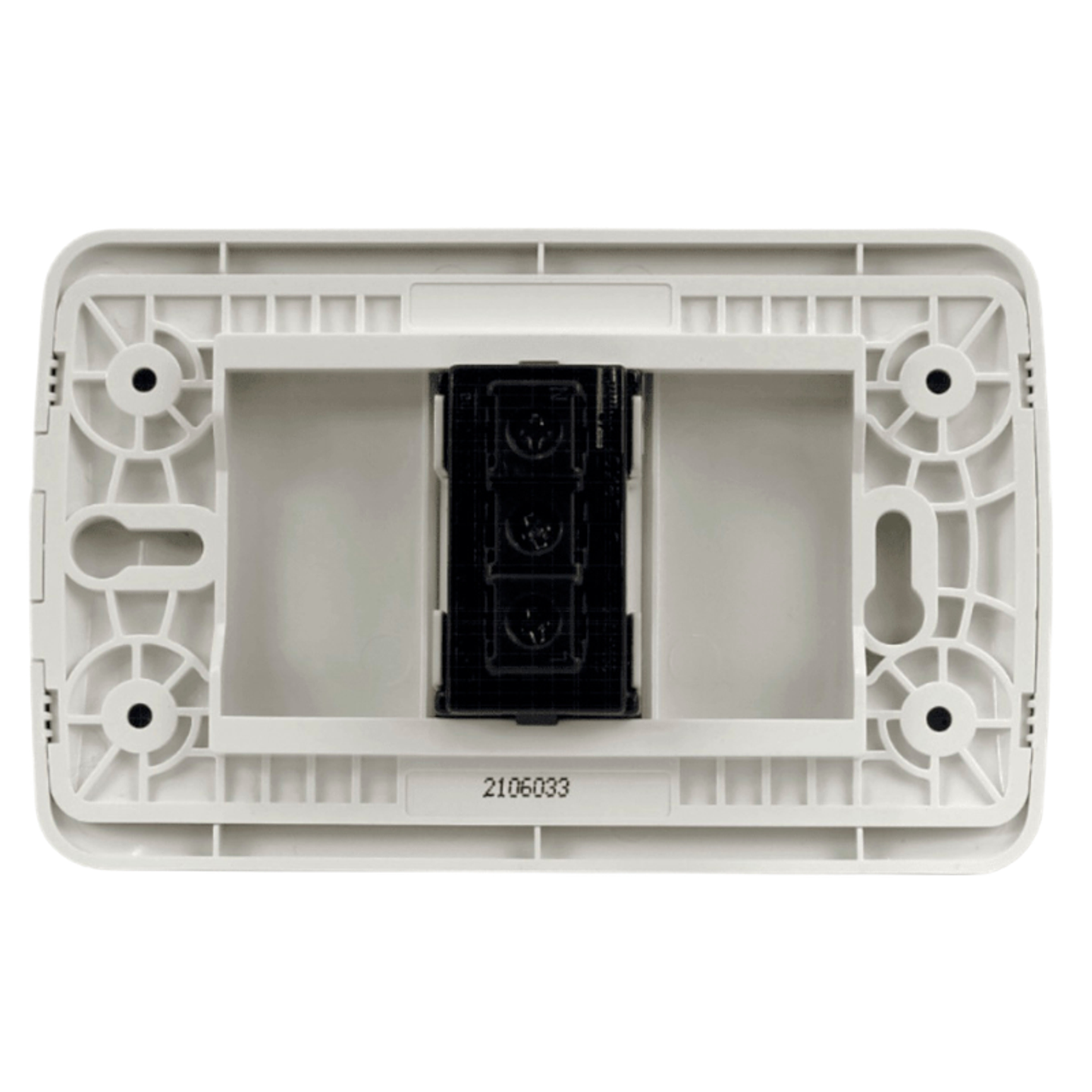 Interruptor Simple 9/12 Teclon 73mm 10A Blanco/Plata LEXO 3