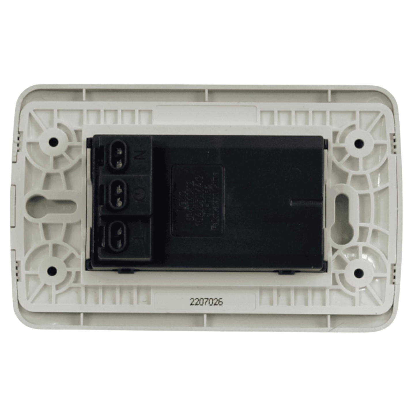 Toma Doble Compacto 10A 250V Blanco / Plata LEXO 3