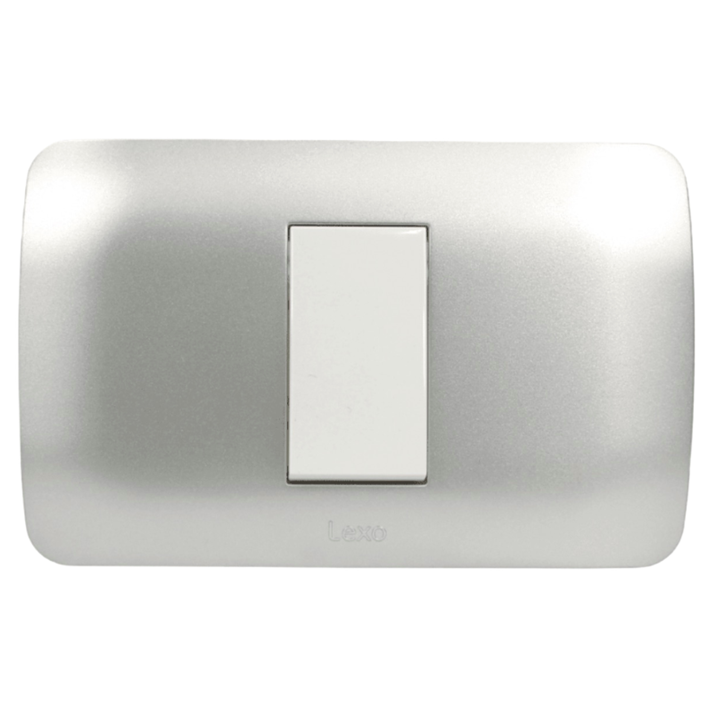 Interruptor 9/24 10A Blanco / Plata LEXO 2