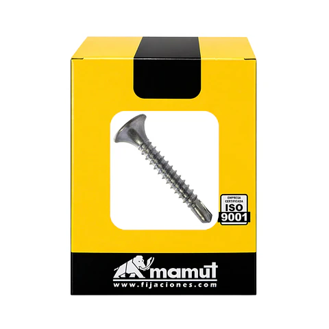 Tornillo Drywall Punta Broca 100 Unidades MAMUT