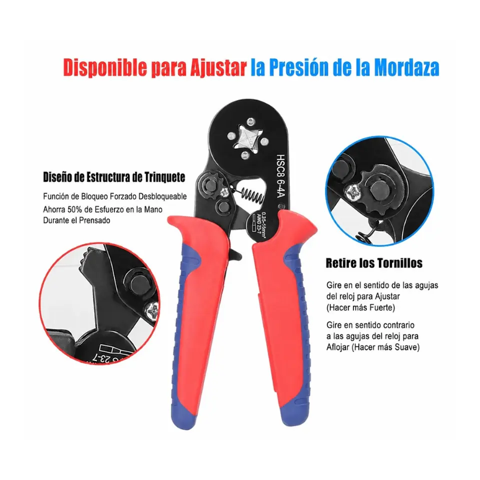 Crimperadora Alicate Prensa Pelacable + 1200 Terminales 2