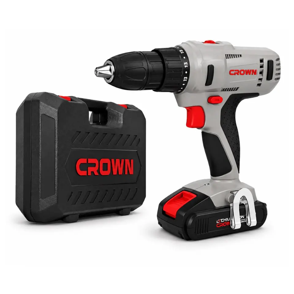Taladro Inalambrico 13mm 18v Crown Sec 1
