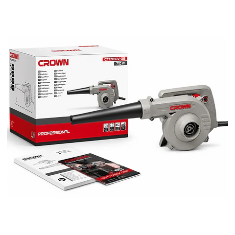 Sopladora Aspiradora Eléctrica 710w 220v Profesional Crown Sec