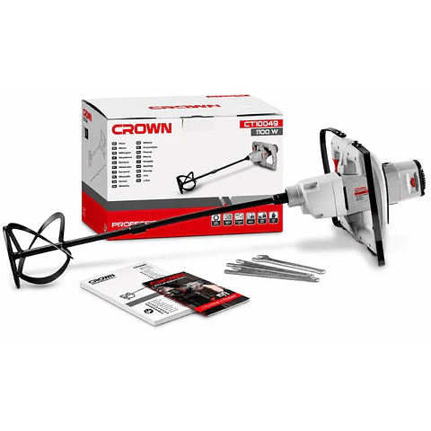 Mezclador Batidor Mixer Pintura Binda 1100w Crown Sec