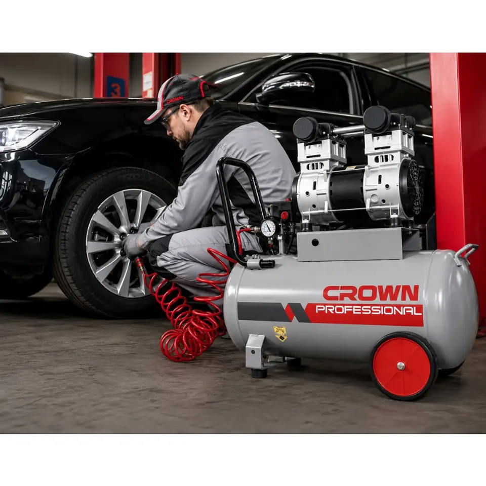 Compresor De Aire 100lt Crown Sec 3