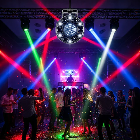 Luz Robotica Cabeza Movil Efecto Laser 6 Brazos 100w