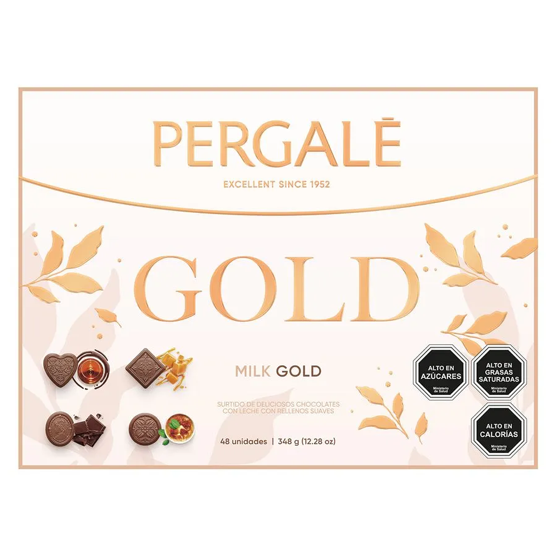 Bombones Pergale Chocolate de Leche Gold 48 unidades 1