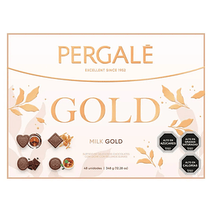 Bombones Pergale Chocolate de Leche Gold 48 unidades
