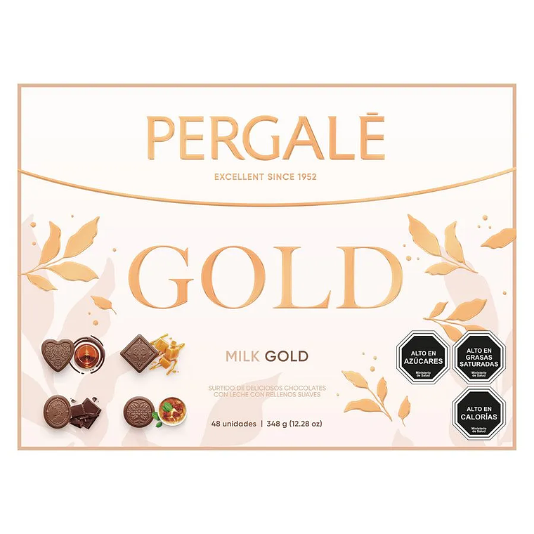 Bombones Pergale Chocolate de Leche Gold 48 unidades 1