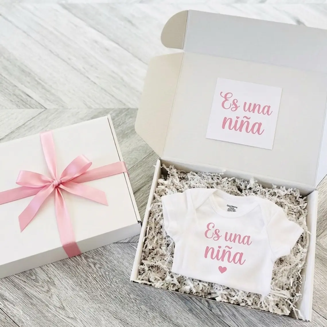 Body Bebé Personalizado Anuncio Embarazo 👶 | Nombre o Mensaje + Caja Regalo 2