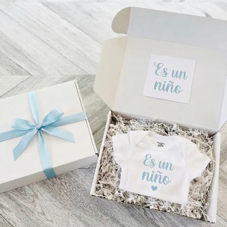 Body Bebé Personalizado Anuncio Embarazo 👶 | Nombre o Mensaje + Caja Regalo 3