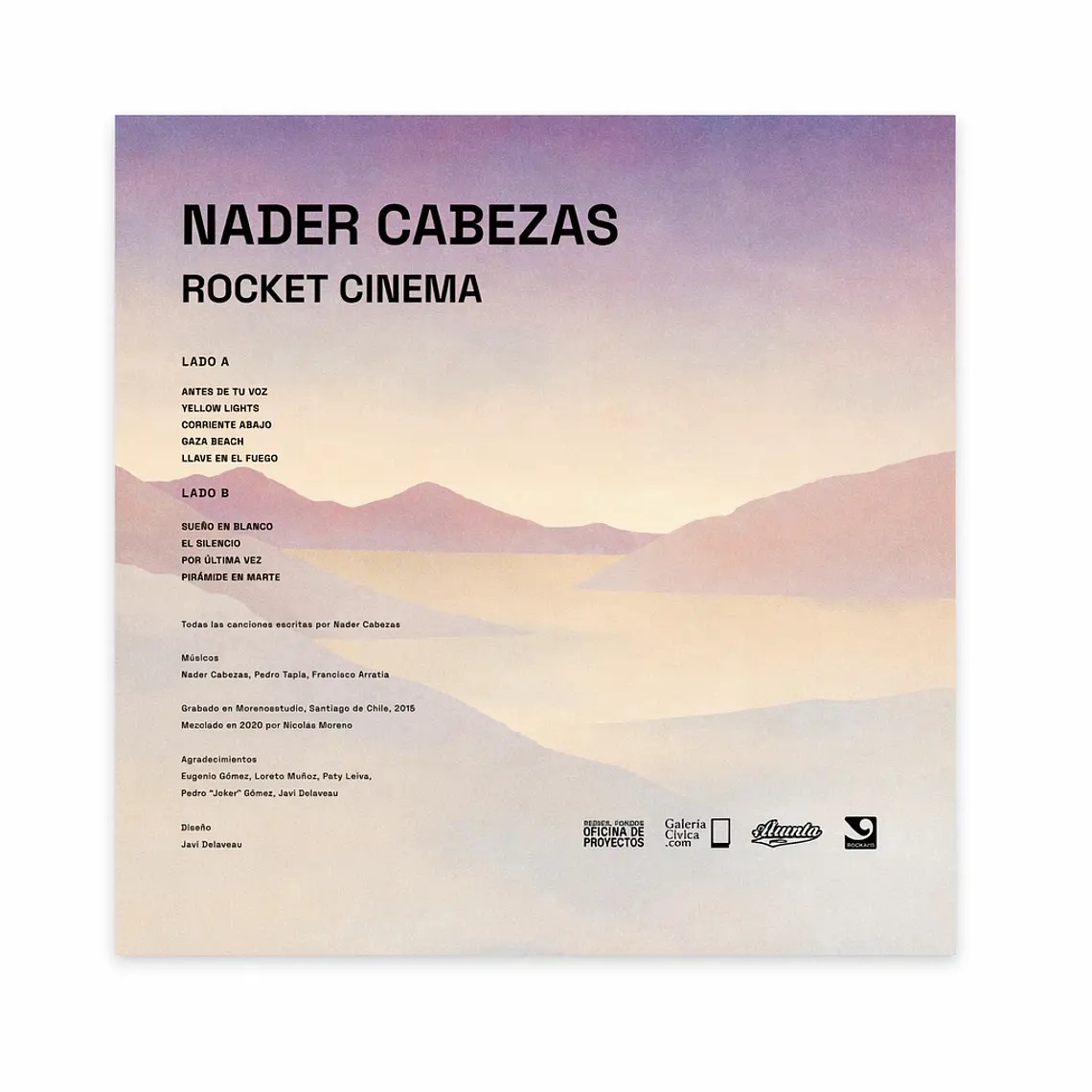 VINILO NADER CABEZAS ROCKET CINEMA EDICIÓN 2025 — VINILO CHILENO LIMITADO 2