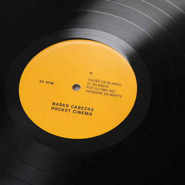 VINILO NADER CABEZAS ROCKET CINEMA EDICIÓN 2025 — VINILO CHILENO LIMITADO 3