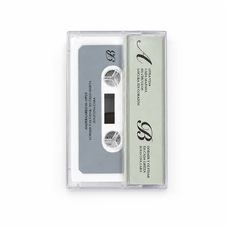 Cassette Nader Cabezas – Opus | Edición Física con Caja Transparente 2