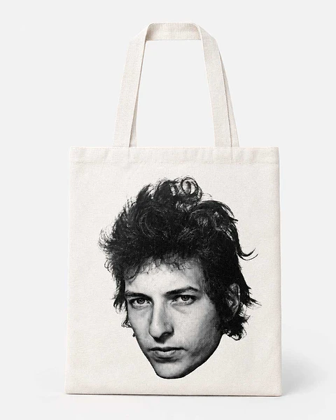 Totebag Bob Dylan – Electric Halftone Portrait