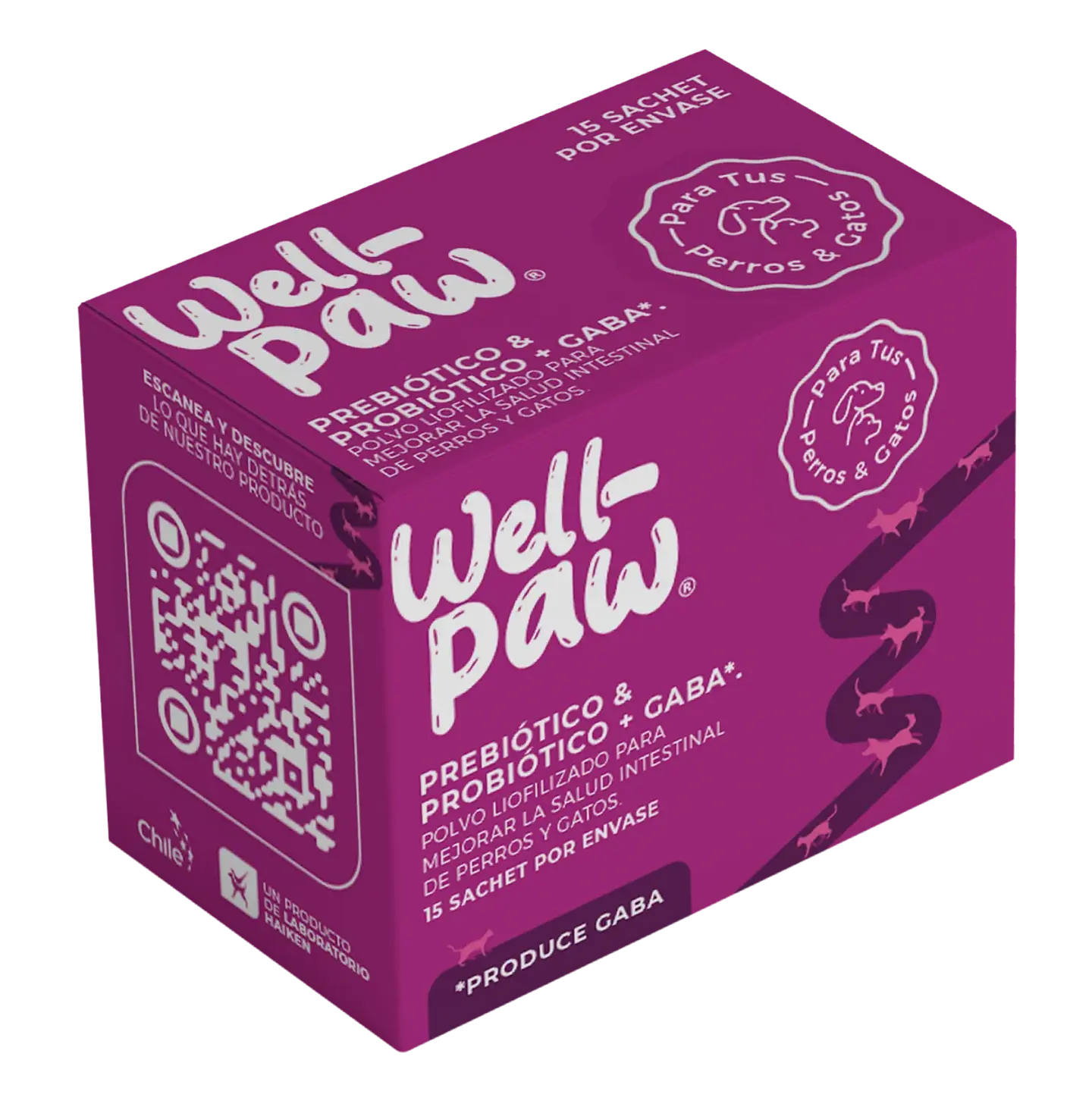 Probiótico Liofilizado Well Paw para Perro y Gato con Gaba 2