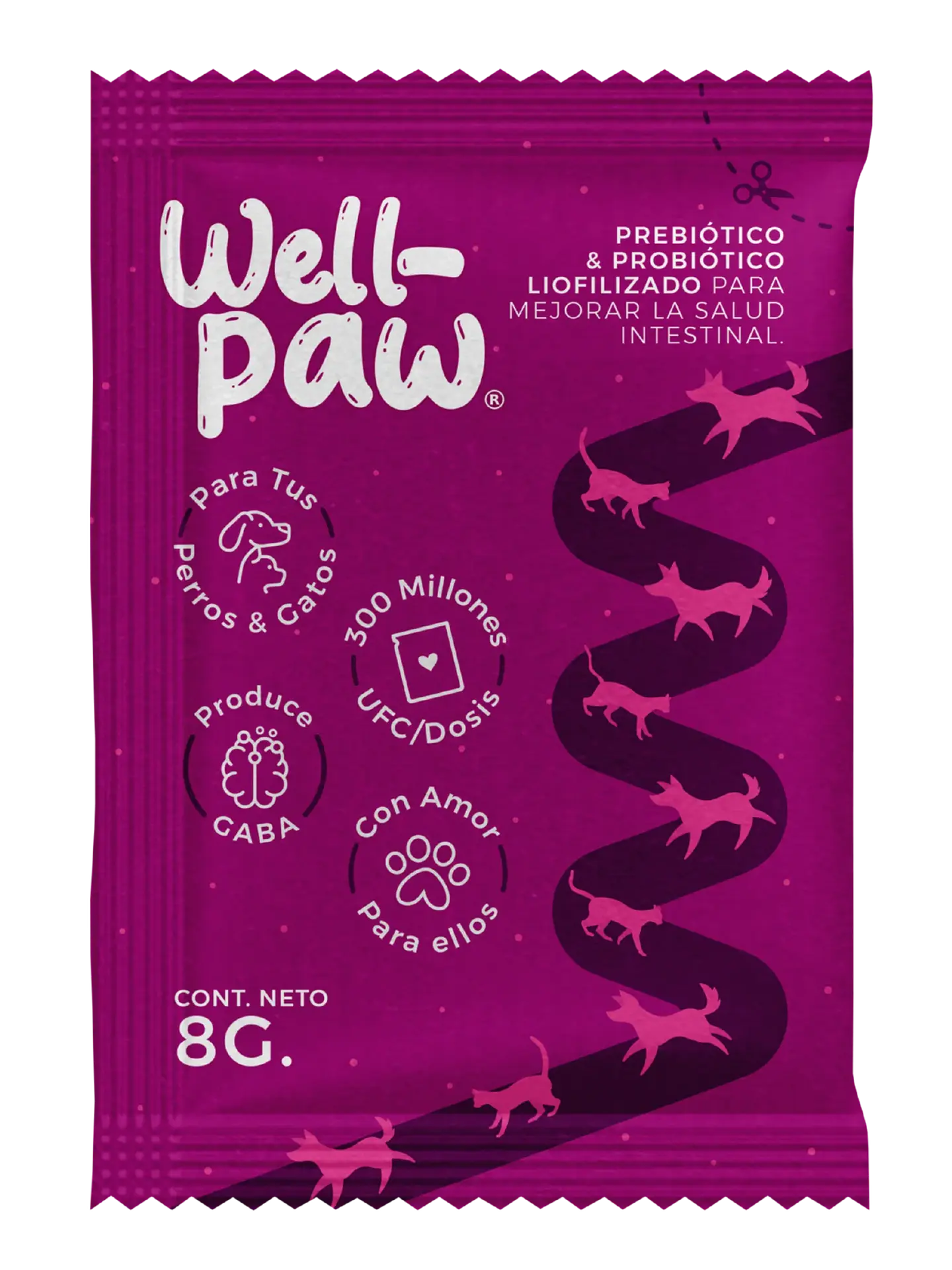 Probiótico Liofilizado Well Paw para Perro y Gato con Gaba 3