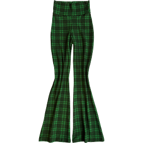 FLARE PANT FIORELLA CUADRILLE VERDE