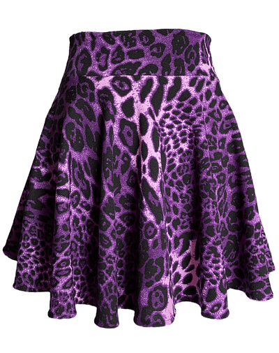 MINI FALDA PLATO SERENA ANIMAL PRINT PURPLE