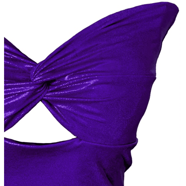 TOP CARLOTA STRAPLESS PURPLE SHINE 