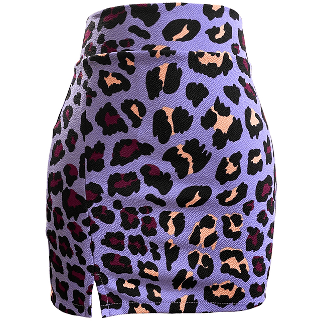 MINI FALDA EMILIA ANIMAL PRINT LILA