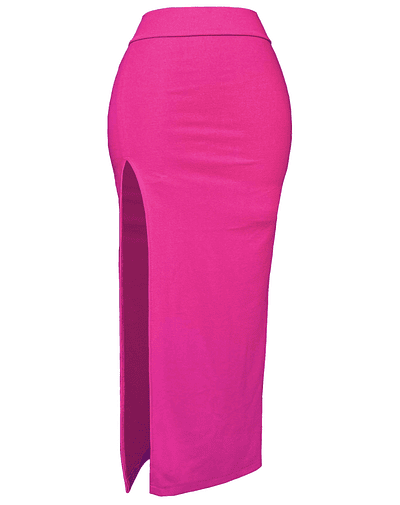 MAXI FALDA LEONORA FUCSIA