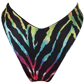 CALZÓN BIKINI REVERSIBLE DOMINICA ANIMAL RAINBOW