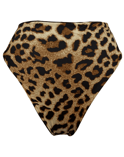 CALZÓN BIKINI REVERSIBLE ROBERTA LEOPARD - NEGRO