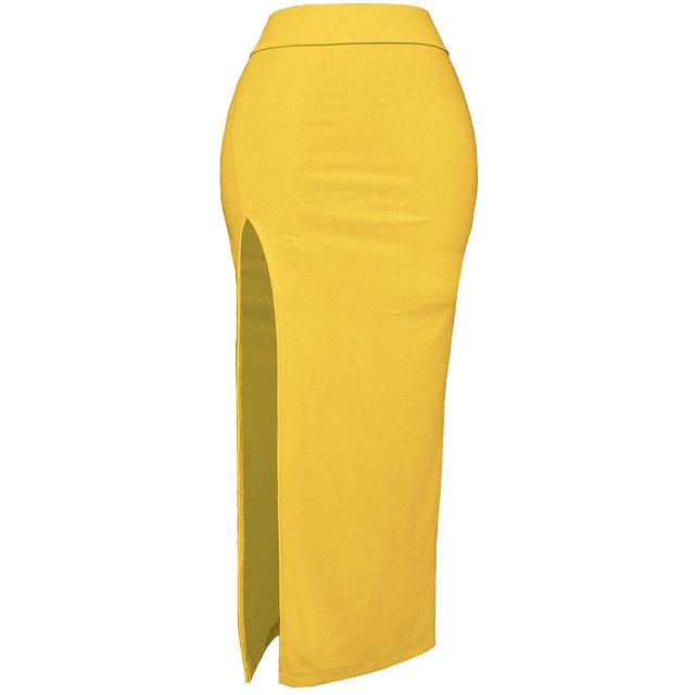 MAXI FALDA LEONORA AMARILLO 