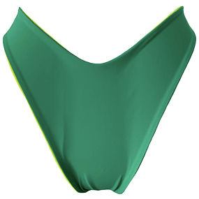 CALZÓN BIKINI REVERSIBLE DOMINICA VERDE - AMARILLO