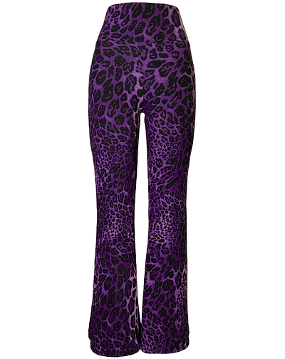 FLARE PANT FIORELLA ANIMAL PRINT PURPLE 