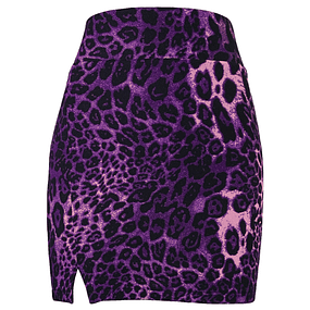 MINI FALDA EMILIA ANIMAL PRINT PURPLE