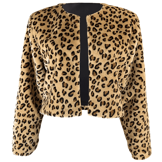 CHAQUETA LETICIA PIEL ANIMAL PRINT