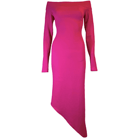 MAXI VESTIDO VICTORIA FUCSIA 