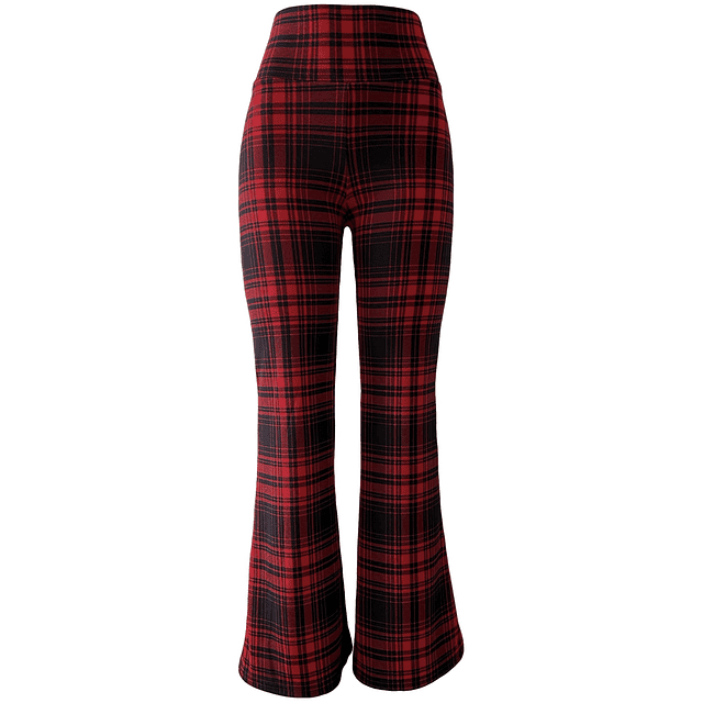 FLARE PANT FIORELLA CUADRILLE RED