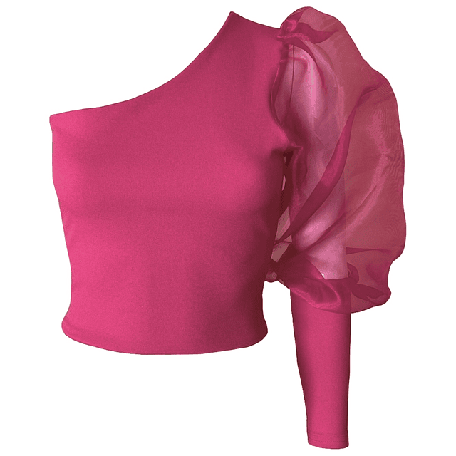 TOP BETANIA CORTO FUCSIA 