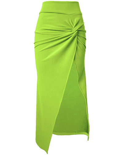 MAXI FALDA AITANA VERDE LIMON