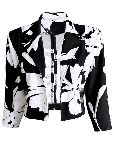 BLAZER PASCUALA WHITE FLOWERS 