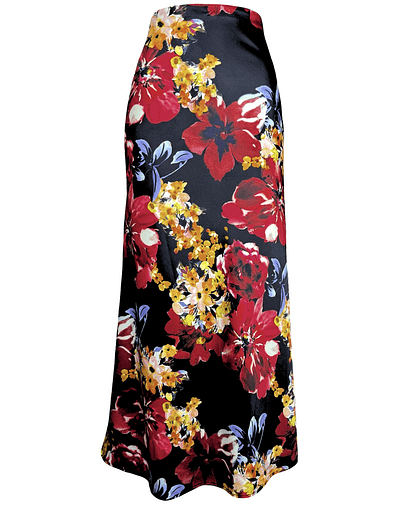 FALDA LORENZA SATIN PRIMAVERA RED