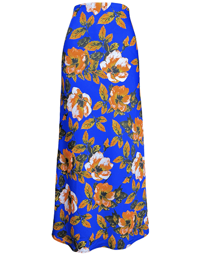 FALDA LORENZA SATIN ORANGE BOUQUET