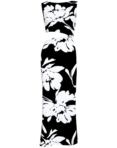 VESTIDO CAYETANA WHITE FLOWERS 