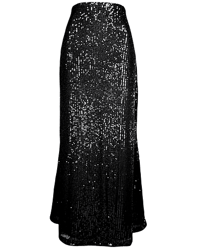 FALDA ALEXANDRA LENTEJUELAS NEGRO