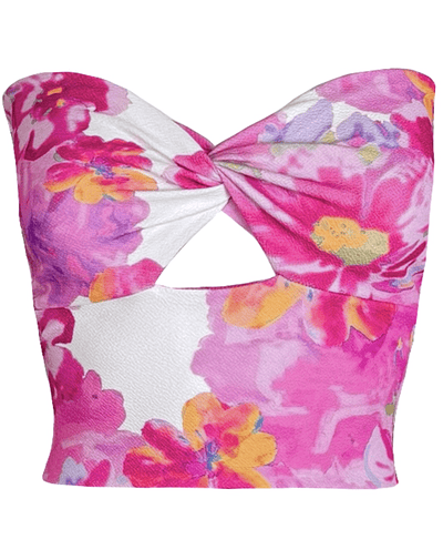 TOP CARLOTA STRAPLESS PINK SPRING 