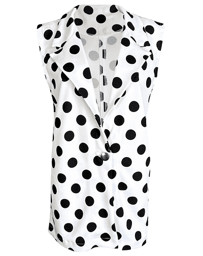 BLAZER CASSANDRA POLKA DOTS WHITE 