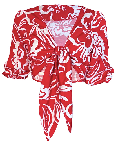 TOP FELICIA HUBISCUS RED 